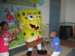 Sponge Bob at the party!