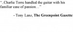 The Greenpoint Gazette  - Quote 1