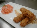Potato Croquettes & Carrot Salad