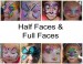 Half face and Full face (girls)