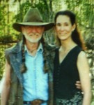 On location with Willie Nelson of film Gone Fishin'