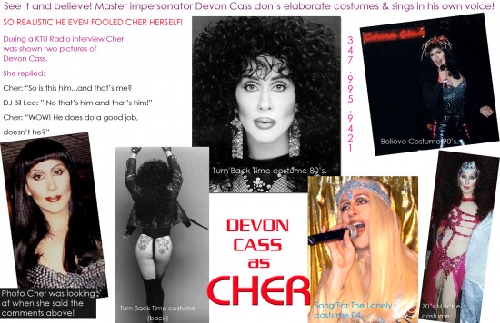 Cher Costumes 70's 80's & 90's