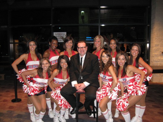 With the FC Dallas Dance Team