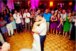 Bride and Groom Surrounded