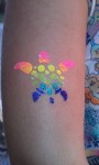 Rainbow Glitter Turtle Temporary Tattoo Rainbow Glitter Turtle Temporary Tattoo