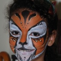 Face Painting in Action by Katie - Airbrush Artist in Woodmere, New York