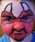Devil Face Painting