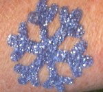 Snowflake Glitter Tattoo