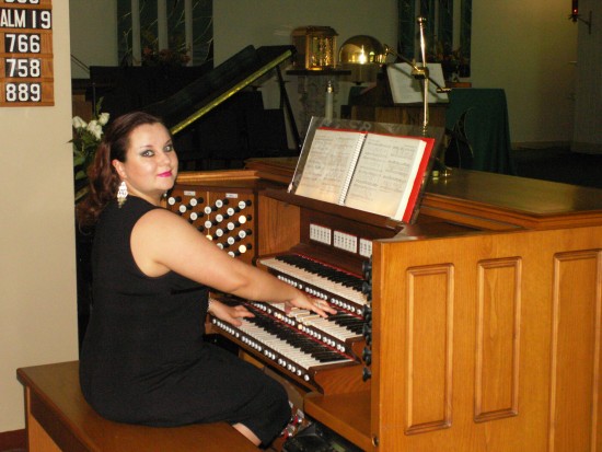 Irina by the organ