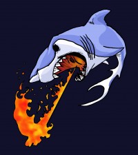 Fireshark Face Art