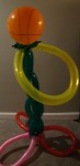 balloon basketball and hoop