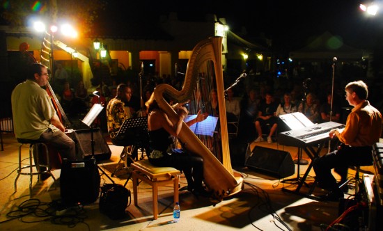 Strings and harp