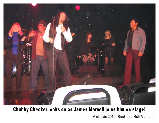 Chubby Checker and James Marvell do a song