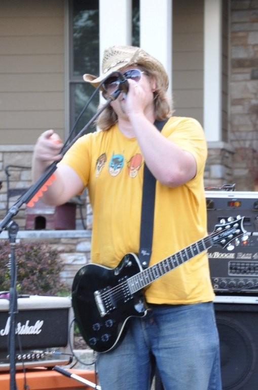 Jason at a block party