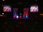 acoustic retro rock show stage set