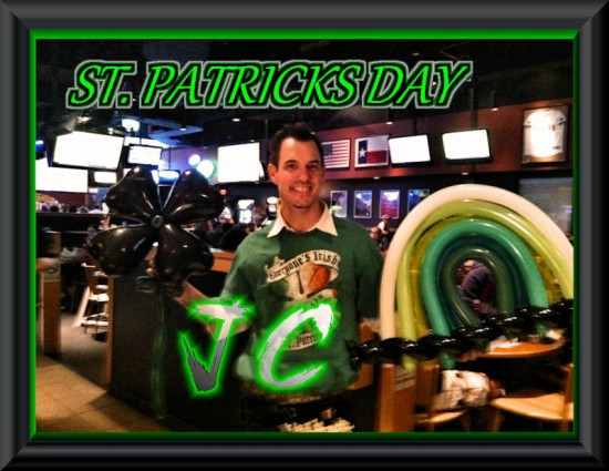 st patricks day balloon art