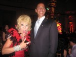 "Joan" with President Obama