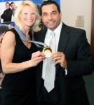 John & Gold Medalist, Nikki Stone