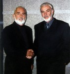 Sir Sean Connery and film doubleJohn Allen Sir Sean Connery and film doubleJohn Allen