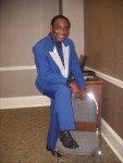 Johnny White in blue/sequence collar