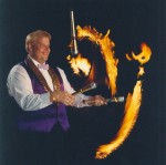 Juggler Bob juggling fire