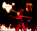fire blowing