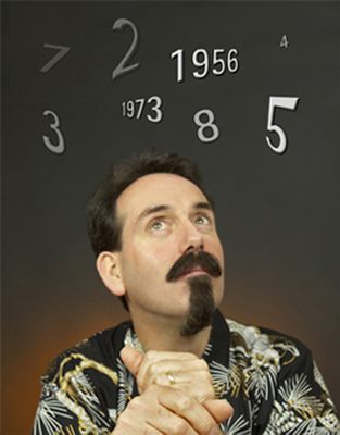 Lance contemplating some birthday numbers