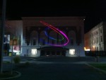 High-power full-color laser system in action