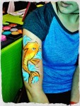 Koi Fish on arm Koi Fish on arm