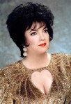 "Elizabeth Taylor" in Gold Dress