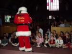 Magic Santa Claus perfoms for the Tijuana Toy Run Magic Santa Claus perfoms for the Tijuana Toy Run