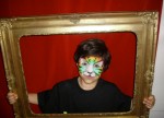 Rainbow tiger - gold frame
