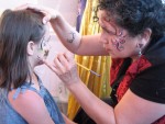 Sparkles face painting