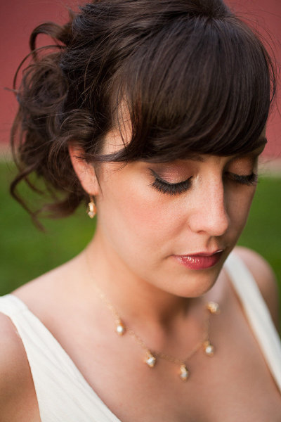 Vintage-inspired bridal makeup