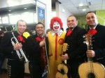 Mariachi and Ronald McDonald for the McDonalds Opening
