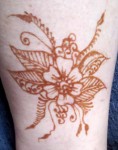 Traditional henna design