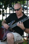 solo guitar outdoors