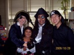 Nica n pirate friends on Character day