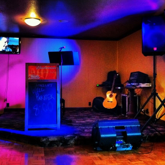 Stage set up for small production
