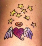 Glitter Tattoo - Hearts & Stars 2 Glitter Tattoo - Hearts & Stars 2