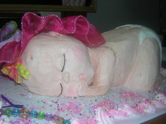 baby sculptured cake