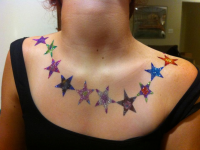 Rain Star Glitter Tattoos