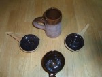 dishes for drinking schnapps & beer