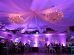 Up Lighting and Intelligent lights lighting up ceiling