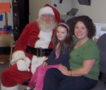 Santa at an office party