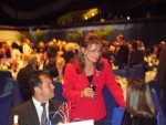 Speaking with guest as Sarah Palin