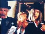 Smokey Miles on accordion with Bob Dylan