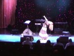 One of Soraya's signature Middle Eastern belly dancing movements....