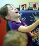 Volunteer Laughing at Steve