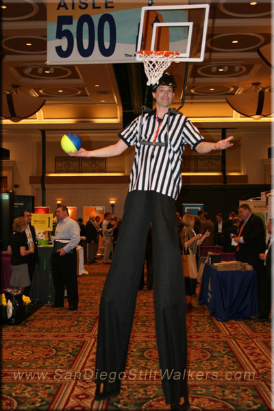 Basketball Stilt Walker